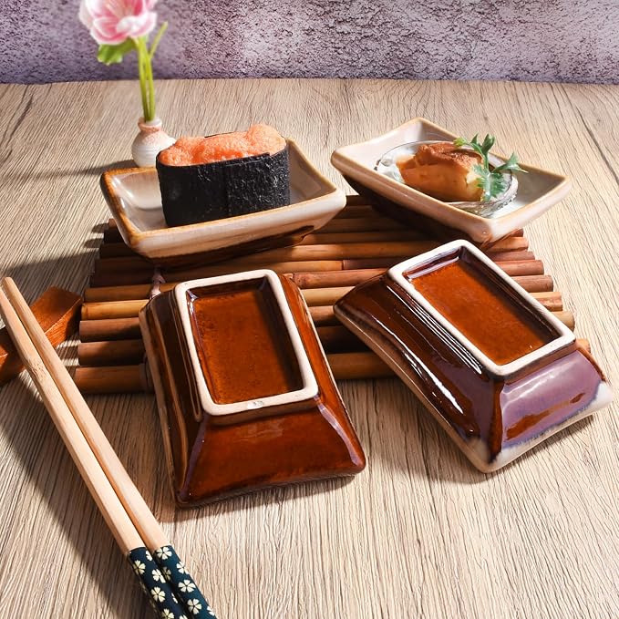 Ceramic Soy Sauce Dish Set of 4 - Image 2