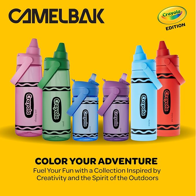 CamelBak Crayola Chug Stainless Steel Water Bottle 16oz, Mountain Meadow | - Image 11