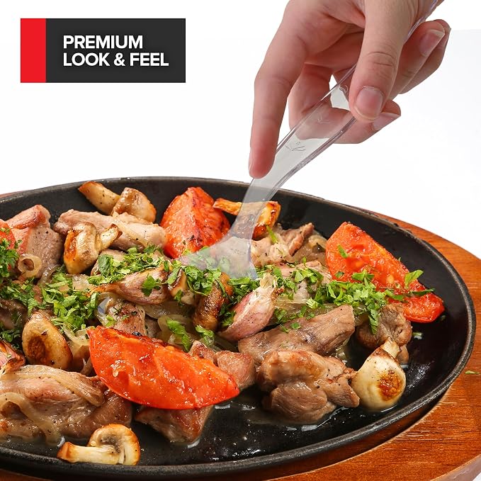12 Count Clear Plastic Utensils - Image 3