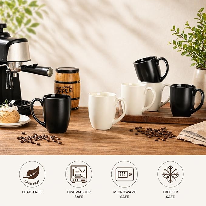 AmorArc 12 OZ Coffee Mugs, Matte Coffee Cups - Image 3