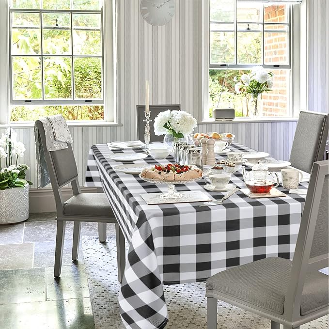 Checkered Square Tablecloth - Image 2