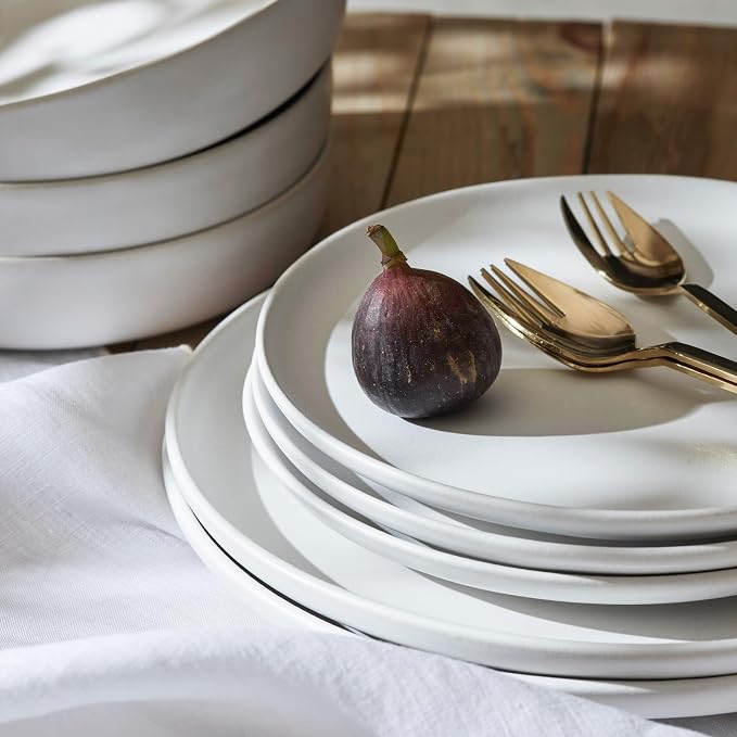 Porto by Stone Lain Macchio 24-Piece Premium Kitchen & Dining Dinnerware Set - Image 2