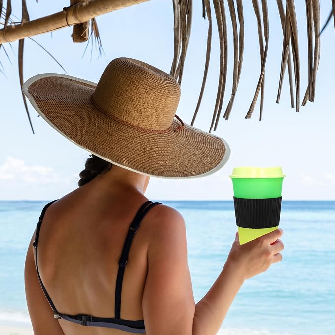 Color Changing Cups, 5 Pack 24oz Plastic Tumblers, Reusable Iced Coffee & - Image 6