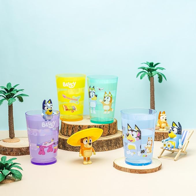 Zak Designs Bluey Nesting Tumbler Set Includes Durable Plastic Cups - Image 3