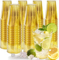 Glowserve 200 Pack 12 oz Gold Disposable Plastic Cups Cocktail Glasses | Cold by glowserve