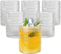 Amyoole Hobnail Drinking Glasses Set of 6, 12oz Bar Tumbler Glassware | Clear by Amyoole