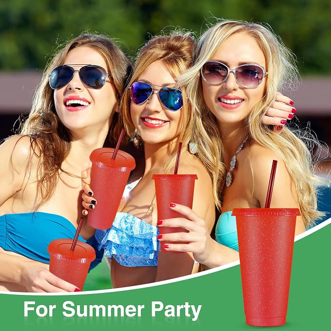 Amyhill 12 Pcs Reusable Glitter Cups - Image 5