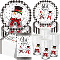 Funnymoom 250 Pcs Winter Snowman Party Decorations by Funnymoom