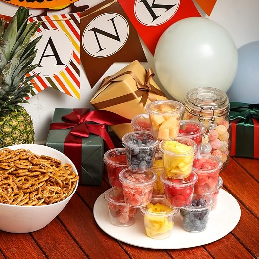 VITEVER Portion Cups With Lids, Small Plastic Containers, Airtight and - Image 5