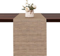 Table Runner 72 Inches Long, Vinyl Woven Heatproof Table Runners | Washable by Banchif
