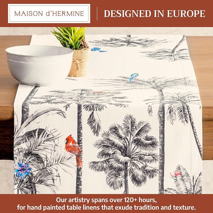 Maison d' Hermine Table Runner 100% Cotton 14.50" x 60" | Table Runners 60 - Image 2
