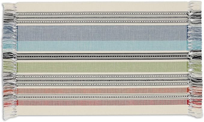 DII Variegated Tabletop Collection, Placemat Set3x19, Mediterranean, 6 Piece - Image 2