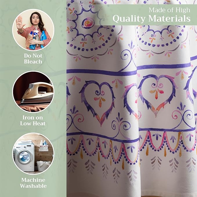 Maison d' Hermine Table Cloth Round Table 100% Cotton 69 Round Inches Tablecloth Reusable Decorative for Dining Room Farmhouse Home Valentines Day Decorations Spring Summer - Mandala