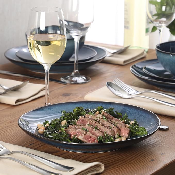 Gibson Elite Castle Peak Plates and Bowls Set, 12-Piece Dinnerware Set - Image 2