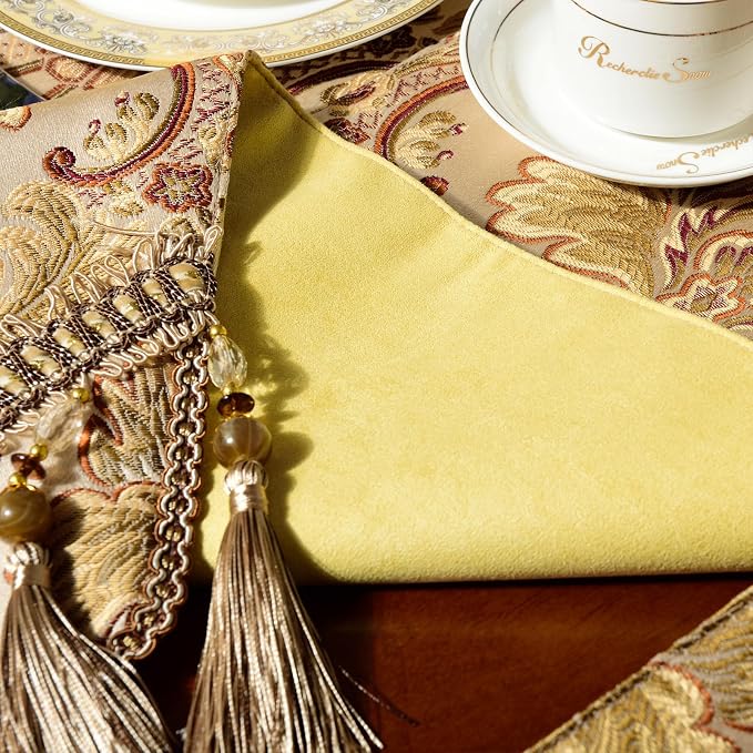 Extra Luxury Velvet Blue Table Runner 72 Inches Long - Image 6