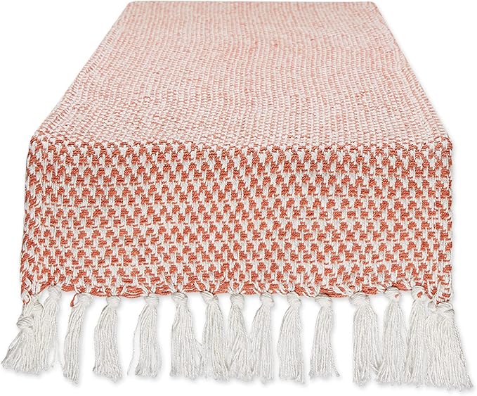 DII Woven Basics Collection 100% Cotton Knit Table Runner by DII