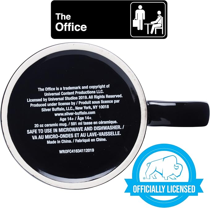 Silver Buffalo The Office Title Sign Ceramic Mug, 20 Ounce - Image 4