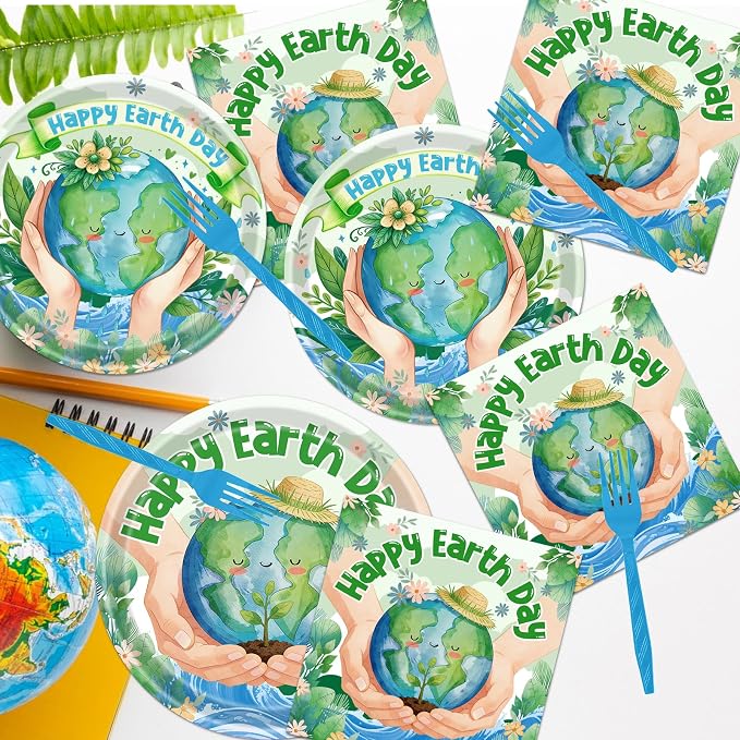 Rakuto Happy Earth Day Decorations, Environmental Protection Themed Decor - Image 5