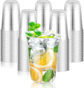 KesaPlan 50 Pcs 16oz Plastic Clear Cups, Disposable Wine Cocktail Glasses | by KesaPlan