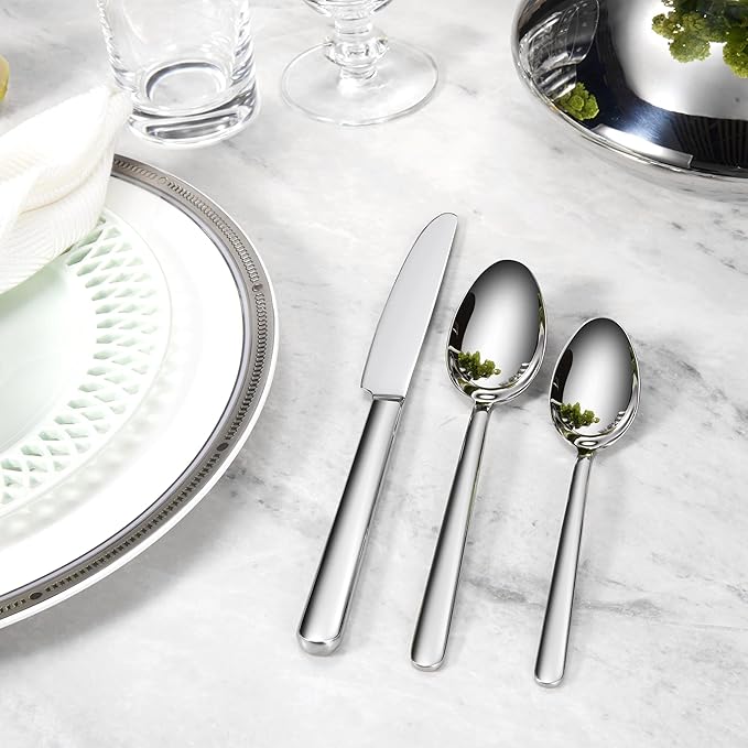 Premium Aline 8-Piece 7.4-Inch Dinner Spoon Set | 18/10 Stainless Steel Dinner - Image 6