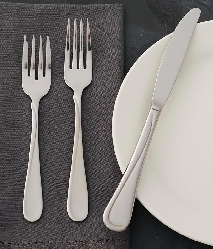 Oneida Silverware Set, Flight Everyday Flatware Dinner Knives Set, Service - Image 7