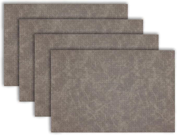 Placemats Set of 4 12" x 18" Heat-Resistant Table Mats for Dining Table Set for 4 Kitchen & Dining Room Decor Farmhouse, Boho, & Modern Style Easy to Clean, Durable & Stylish Table Decor