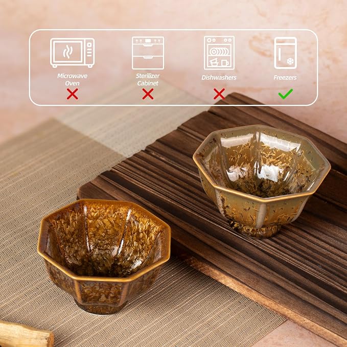 KAMMAK Ceramic Tea & Coffee Cups Set of 2 - Image 2