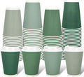Whaline 100Pcs Sage Green Disposable Coffee Cups by Whaline