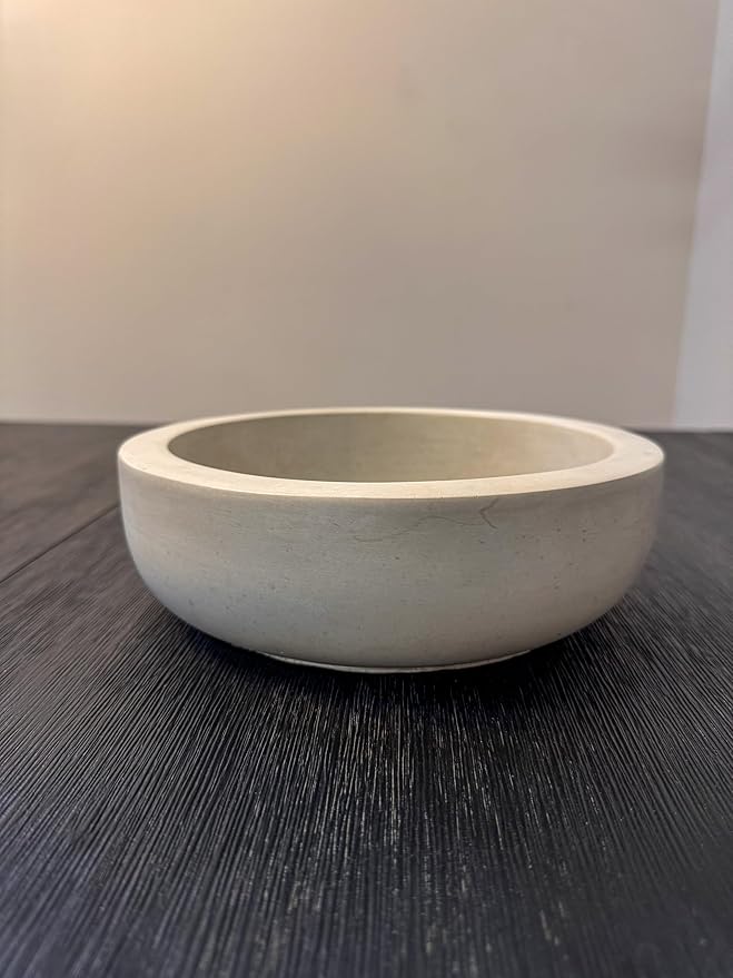 Minimalist Concrete Bowl, Heavy Modern Bowl, Catch All Dish, Large Cement Bowl, Contemporary Bowl, Centerpiece Decor, Decorative Bowl (11.5")
