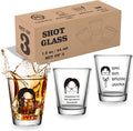 3 PCS The Office Merchandise Shot Glasses Set, 1.5 oz The Office Merch Clear by Time+Roaming