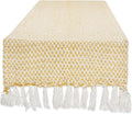 DII Woven Basics Collection 100% Cotton Knit Table Runner, Honey Gold by DII
