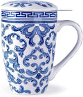 AmorArc Tea Cup With Infuser and Lid, 18oz Loose Leaf Tea Mug With Steeper | by AmorArc