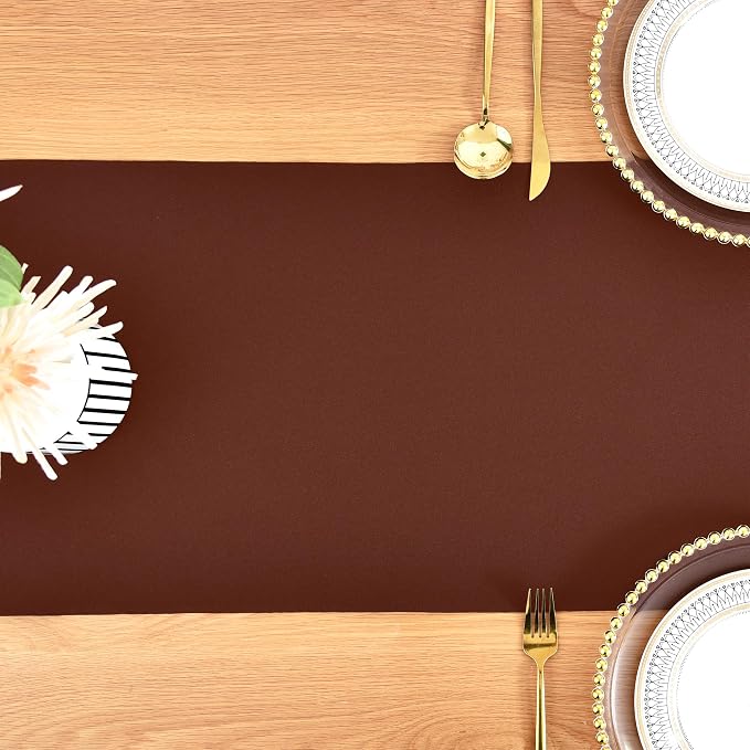 Farmhouse Chocolate Table Runner Dining Table Runners 60 Inches Long Coffee - Image 8