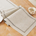 Rustic Burlap Table Runner, Coffee Table Runners 36 inches Long | Double Layer by Aoztio