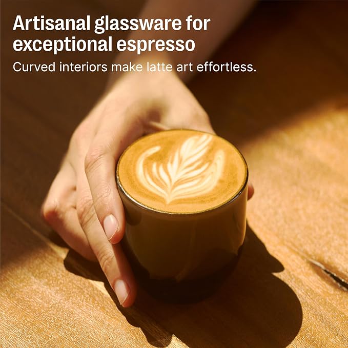 Fellow Pirch Cappuccino Cups 6.5 oz, Weighted Glass - Image 4