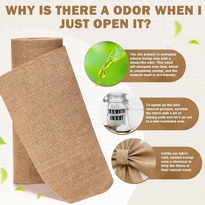 12" x 10 yd Burlap Table Runners, Jute Burlap Runner - Image 5