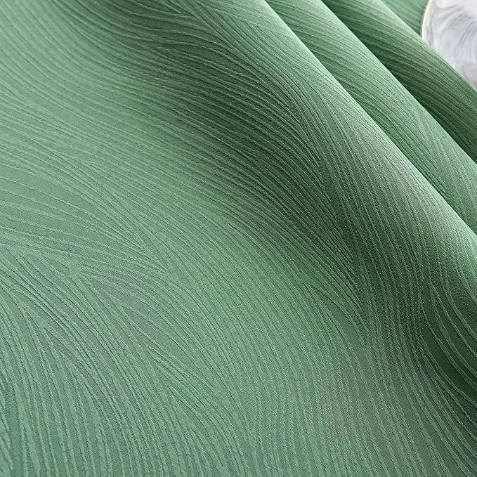 maxmill Square Table Cloth Swirl Design Water Proof Wrinkle Free Heavy Weight Soft Tablecloth Decorative Fabric Table Cover for Outdoor and Indoor Use Square 70 x 70 Inch Sage Green