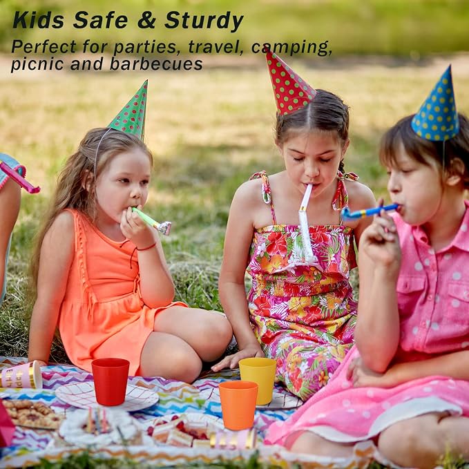 Eccliy 36 Pcs Kids Cups Bulk, 8 oz Plastic Toddler Drinking Cups Unbreakable - Image 6