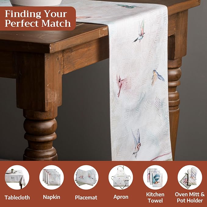 Maison d' Hermine Table Runner 100% Cotton 14.50" x 108" | Table Runners 108 - Image 4