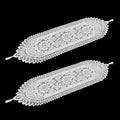 2 Pcs Doily Table Runner Crochet Table Runner by Unknown
