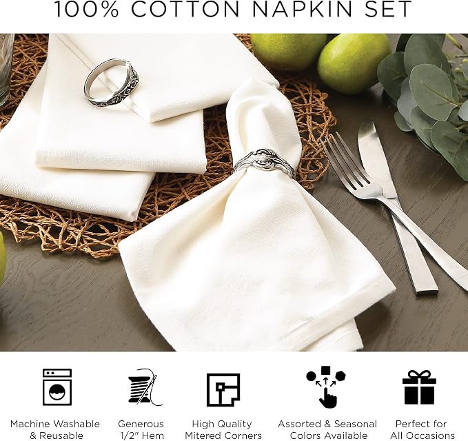 DII Chambray Kitchen, Tabletop Collection, Napkin Set - Image 7