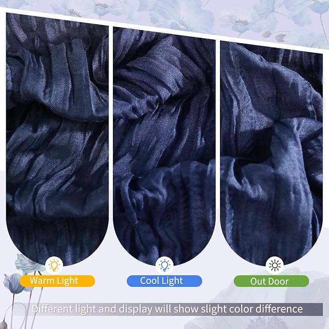 Showgeous 4 Pack Navy Blue Cheesecloth Table Runner, 17 x 108 Inches | Boho - Image 7