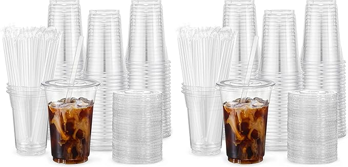 VITEVER [100 Sets - 24oz Plastic Cups by VITEVER