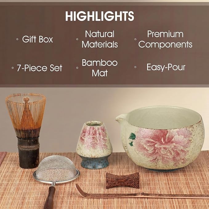 Matcha Set, 7-Piece Matcha Whisk Set - Image 2
