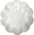 Large Handmade Decorative Bowl decor, Scalloped Pedestal Bowls for Modern Home Decor,Ruffle Decor,Stylish Key Bowl for Entry Table,Decorative Fruit Bowl for Kitchen Counter,Light Gray