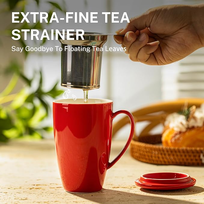 Sweese 15 OZ Porcelain Tea Mug - Image 5