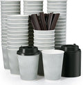 MUCHII 12 oz Coffee Cups, Paper Cups by MUCHII