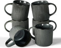famiware Coffee Mug Set for 6, Star 12 oz Catering Mugs Cup Set by Famiware