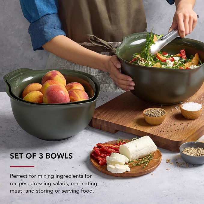 KitchenAid Universal Nesting Plastic Mixing Bowls, 2.5 quart, 3.5 quart - Image 3