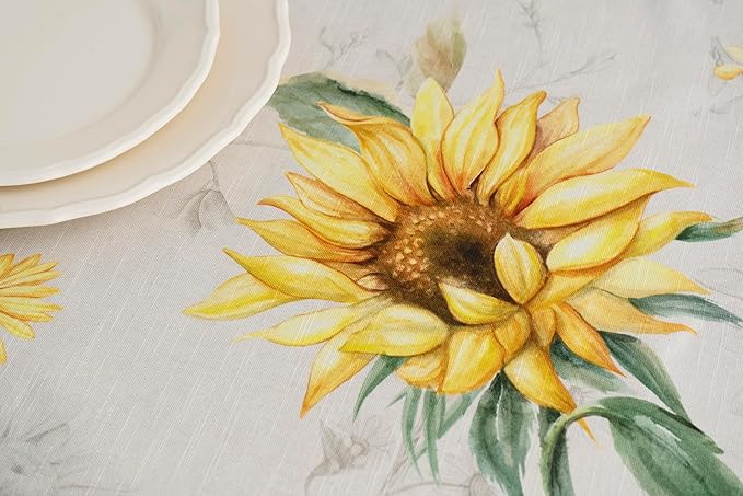 Maison d' Hermine Table Cloth Rectangle Table 100% Cotton 60 x 108 Inches Tablecloth Reusable Decorative for Dining Room Farmhouse Home Valentines Day Decorations Spring Summer - Candice